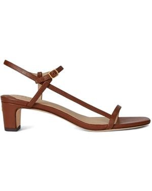 Ralph Lauren Lainee Leather Sandals - Brown
