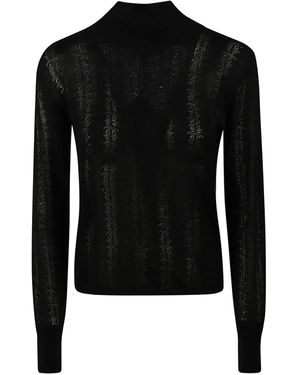 Max Mara Maglione A Collo Alto - Nero