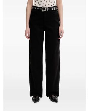 Miss Sixty Jean Droit À Patch Logo - Black