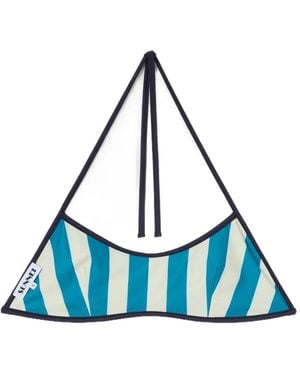 Sunnei Reversible Bikini Top - Blue