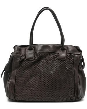 SOMMET Sac Porté Épaule En Cuir - Black