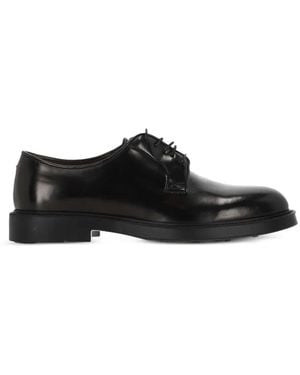 Boemos Leather Derby Shoes - Black