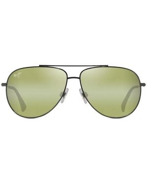 Maui Jim Hau Oli Pilot-Frame Sunglasses - Green
