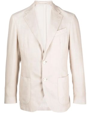 Lardini Single-Breasted Blazer - Natural