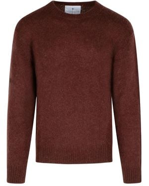 Seven Gauge Pullover Mit Gerippten Bündchen - Braun