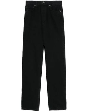 Agolde 90's Pinch Waist Straight-Leg Jeans - Black