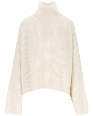 Dusan High-Neck Cashmere Jumper - White