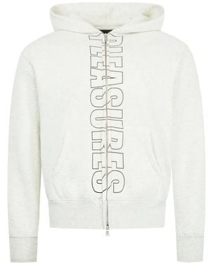 Pleasures Zip-Up Hoodie - White