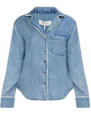 Rag & Bone Chest-Pocket Shirt - Blue