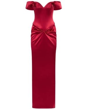 ARAFTU Off-The-Shoulder Gathered Dress
