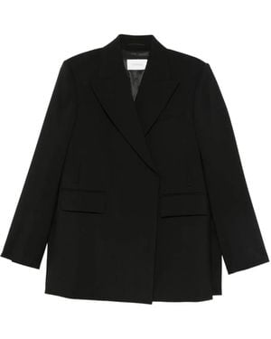 Sportmax Pocket Double-Breasted Jacket - Black
