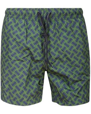 Drumohr Printed Swim Shorts - Green