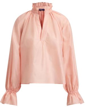 Polo Ralph Lauren Cotton-Silk Organdy Shirt - Pink