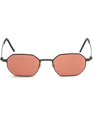 Lindberg Zonnebril Met Geometrisch Montuur - Roze