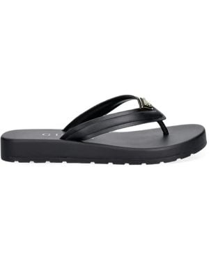 Guess Candry Logo Sandals - Black