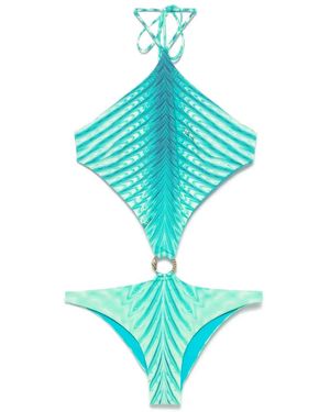 Roberto Cavalli Trikini-Badeanzug - Grün