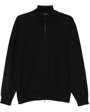 Loro Piana Classic Zip-Up Bomber Jacket - Black