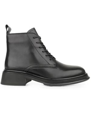 Linda Baumann Lace-Up Ankle Boots - Black