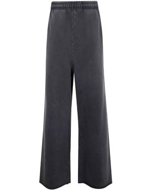 Entire studios Elasticated-Waistband Fleece Trousers - Blue