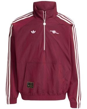 adidas Arsenal Half-Zip Jacket - Red