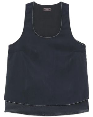 Peserico Blouse À Détails De Perles - Blue