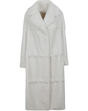 Ermanno Scervino Faux-Fur Panelled Coat - Grey