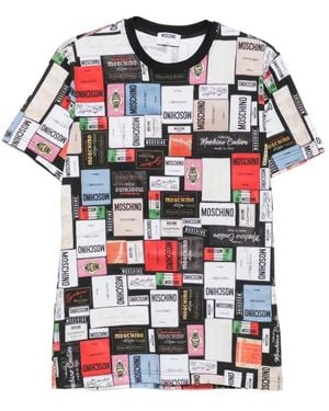Moschino Couture Label-Print T-Shirt - Red