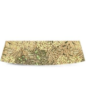 Dries Van Noten Jacquard Belt - Metallic