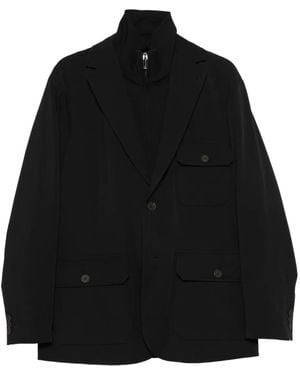 Emporio Armani Blazer À Simple Boutonnage - Noir