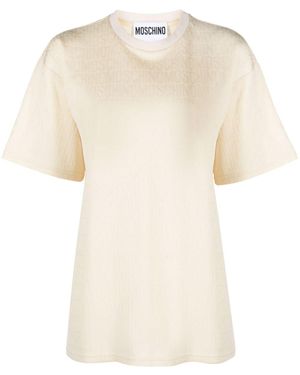 Moschino Logo-Print T-Shirt - Natural