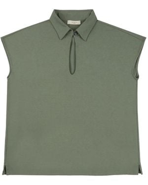 Slowear Polo Con Abertura - Verde