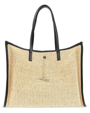 McQueen Bolso con ribete de paja - Neutro