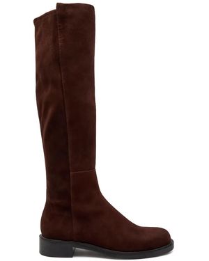 Stuart Weitzman Panelled Knee-High Boots - Brown
