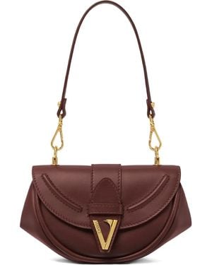 Versace Borsa A Spalla Virtus Piccola - Marrone