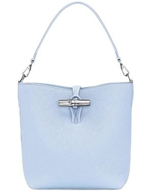 Longchamp Borsa A Spalla Le Roseau - Blu