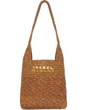 Isabel Marant Praia Schoudertas Met Gehaakt Detail - Bruin