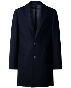 Hackett Manteau Chadwick À Simple Boutonnage - Blue