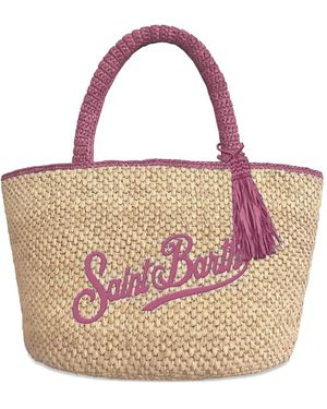 MC2 Saint Barth Logo-Embroidered Tote Bag - Pink