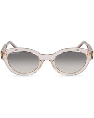 Lacoste Oval-Frame Sunglasses - Grey