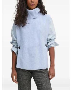 Pedro Del Hierro Madrid Canotta A Collo Alto - Blu
