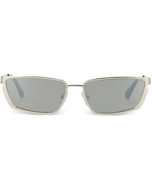 Off-White c/o Virgil Abloh Gafas de sol con montura rectangular y efecto metalizado - Gris