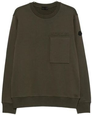 Moncler Logo-Embossed Sweatshirt - Green