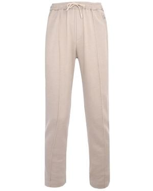 Eleventy Drawstring Track Trousers - Natural