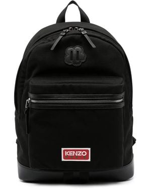 KENZO Explore Boke Flower Canvas Backpack - Black