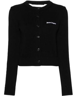 Palm Angels Vest Met Geborduurd Logo - Zwart