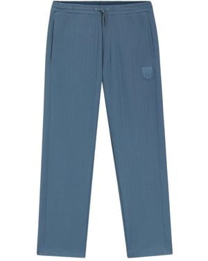 HUGO Logo-Patch Track Pants - Blue