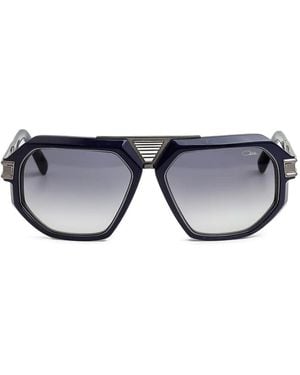 Cazal Hexagonal-Frame Sunglasses - Blue