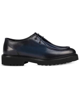 Doucal's Schnürschuhe Aus Leder - Blau