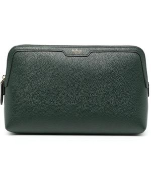 Mulberry Logo-Embossed Pouch - Green