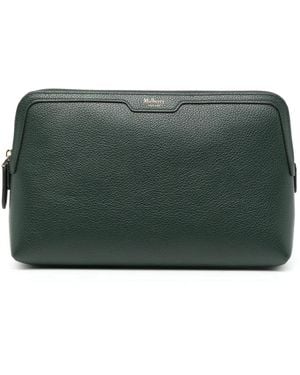 Mulberry Logo-Embossed Pouch - Green